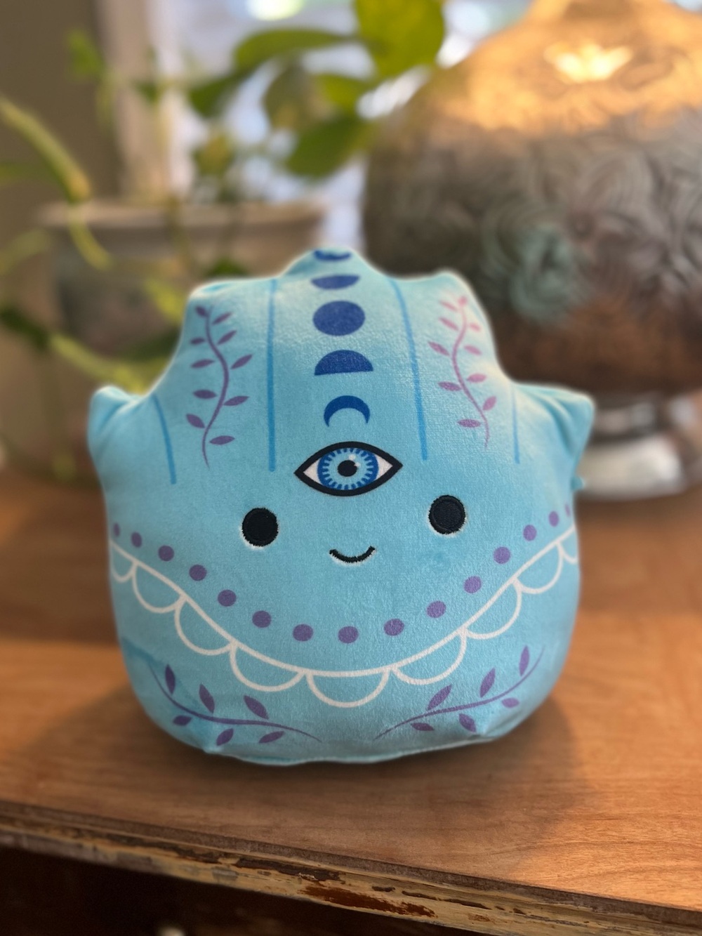 Gisla the Blue Hamsa Hand 8-inch collectible Squishmallow Wellness Collection